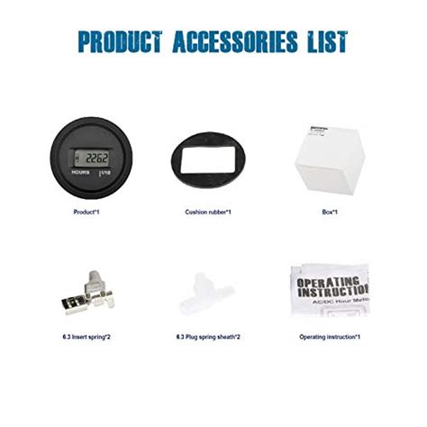 Runleader Digital Lcd Hour Meter Kit Acdc 5v To 277v Use For Ztr