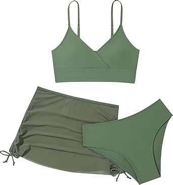 Cokbyavla V Neck High Waisted Bikini Swimsuit For Girls Girls Bikinis