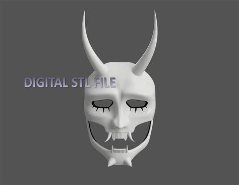 Neon White Mask Stl 3d Model Etsy