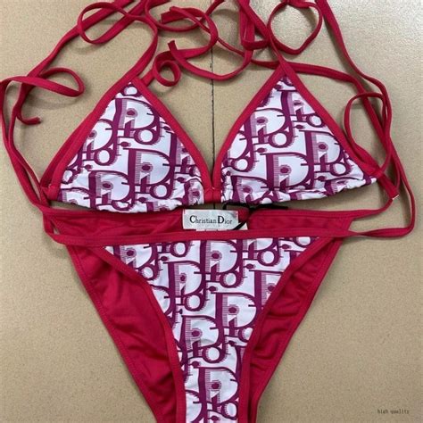 Dior Bikini Traje De Baño De Estilo Europeo Americano Letra Impresa Sexy Bikini Traje De Baño