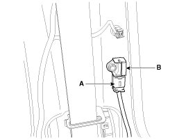 Kia Rio Side Impact Sensor Sis Removal Srscm Restraint Kia Rio