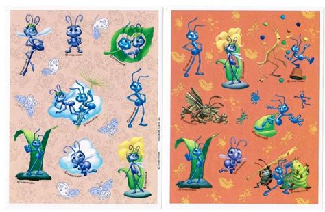 2 Sheets Pixar Disneys A Bugs Life Stickers Ebay A Bugs Life