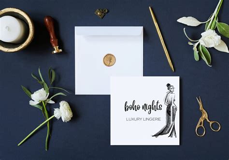 Lingerie Logo Template Canva Template Lingerie Logo Design Etsy