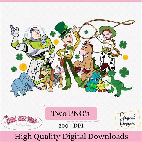St Patricks Day Toy Story Png Two Png Toy Story Designs Woody and Buzz