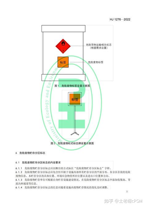 危险废物识别标志设置技术规范 Hj 1276—2022 知乎