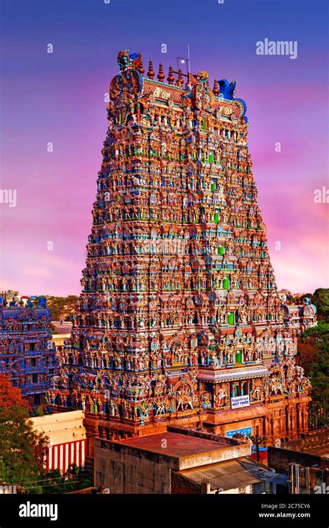 madurai meenakshi amman temple south india stock photo alamy