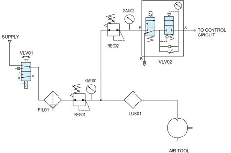 How To Draw Pneumatic Circuit Diagram