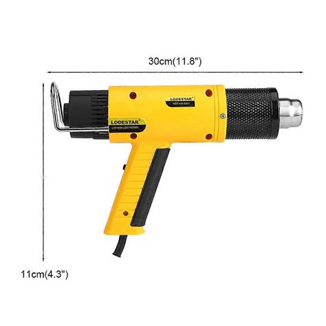 Lodestar W V Electric Hot Air Gun Handheld Heat Adjustable Diy Welding Tool Fruugo Pl