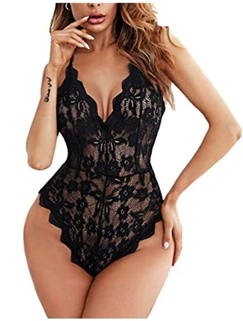 Buy Avidlove Women One Piece Lingerie Deep V Teddy Sexy Lace Bodysuit Online Topofstyle