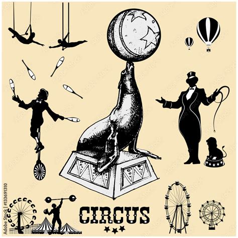 Vintage Circus Seal