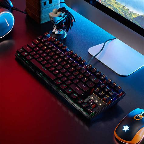 Keys Rgb Backlit Compact Mini Keyboard Usb Type C Wired Hot Swap Ergonomic Red Switch Gaming