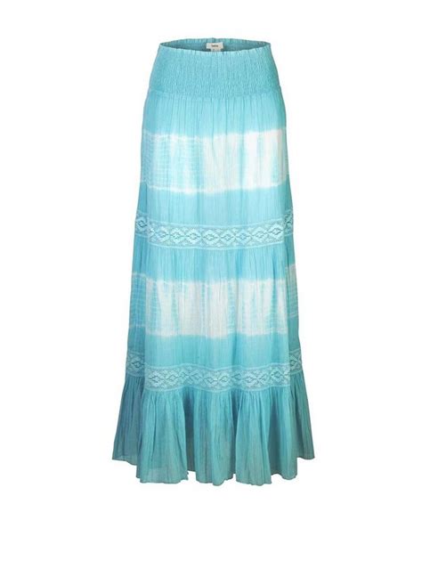 Heine Jerseykleid »HEINE Damen Maxirock-Kleid, türkis-offwhite« online ...