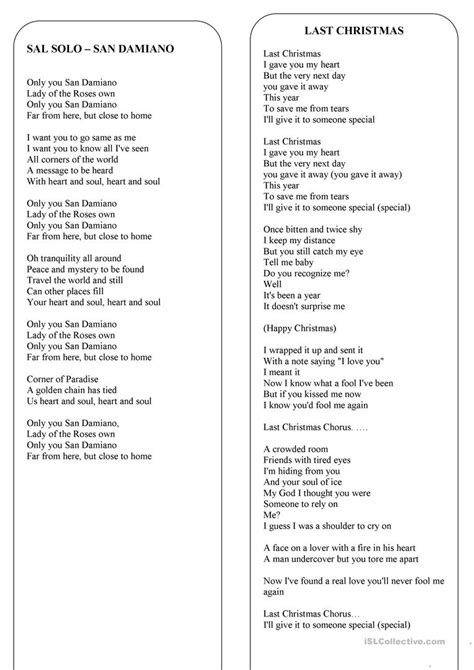 Feliz Navidad Lyrics Printable