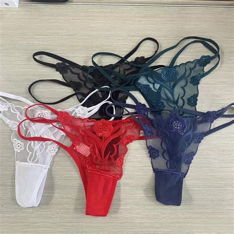 Women Cheap Sexy Underwear Lace Embroidery Panties Erotic G String Mature Women S Panties Thongs
