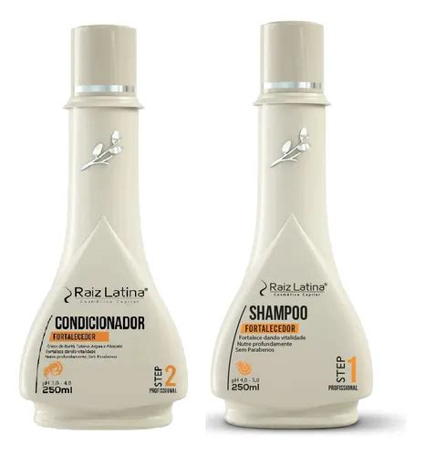 Kit Fortalecedor Cabelos Ressecados Raiz Latina X Ml Parcelamento Sem Juros