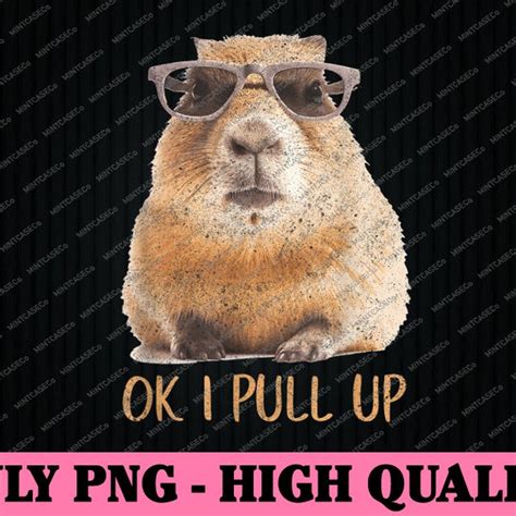 Capybara I Pull Up Png Etsy