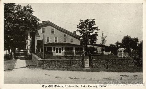 The Old Tavern of Lake County Unionville, OH Postcard