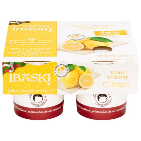 Yaourt Artisanal Citron Ibaski