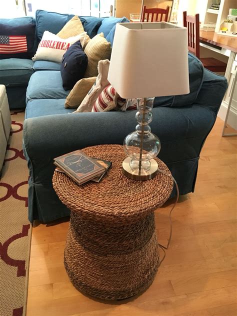 Rope Inspired Side Table Nautical
