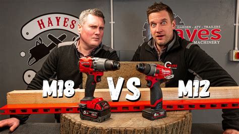 Milwaukee M18 Vs M12 Percussion Hammer Drills Youtube