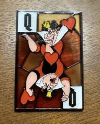 54346 Queen Of Hearts Hot Topic Alice In Wonderland Stained Glass Cards Blind Box