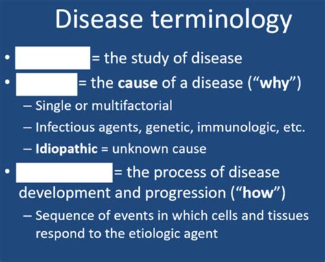 Lecture 1: Introduction to Pathology Flashcards | Quizlet