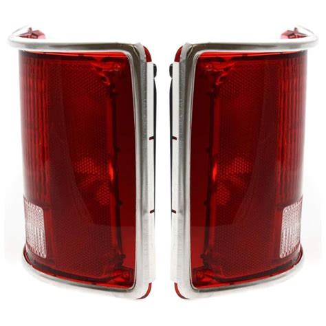 New Pair Of Halogen Tail Light Lens Compatible With Chevrolet C30