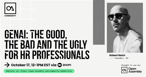 Oa Community Meeting Genai The Good The Bad And The Ugly For Hr