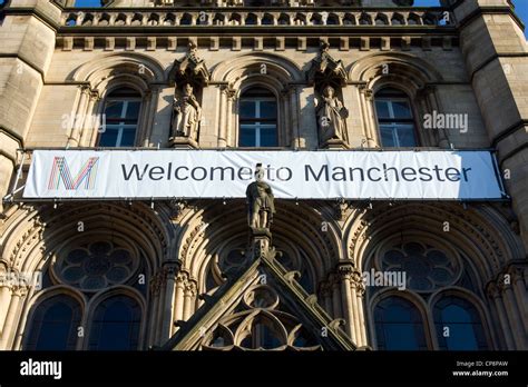 Welcome To Manchester Stock Photo Alamy
