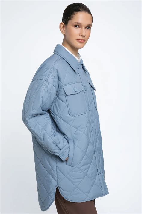 Стеганое пальто-рубашка Снежная Королева studio 691602003 цены в Москве ...