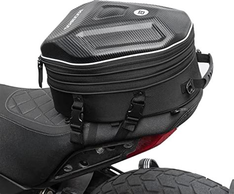 ROCKBROS Borsa Posteriore Per Sella Moto Impermeabile Zaino Rigido