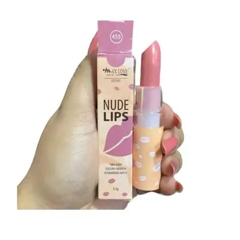 Batom Nude Lips Cor Max Love Jessi Make
