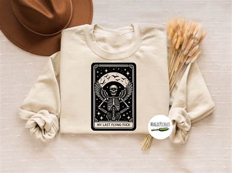 My Last Flying Fuck Tarot Card SVG Skeleton Svg Funny Tarot Card Png Mystical Svg Funny Svg