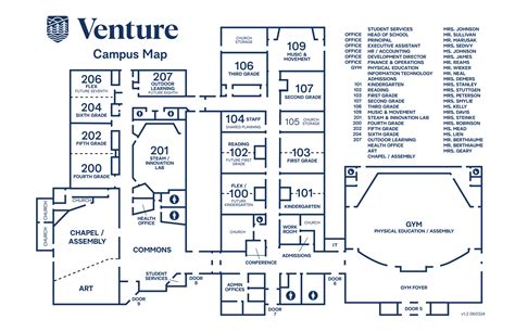 Campus Map Venture Academy