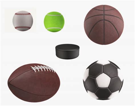 Sport Balls 3d Model