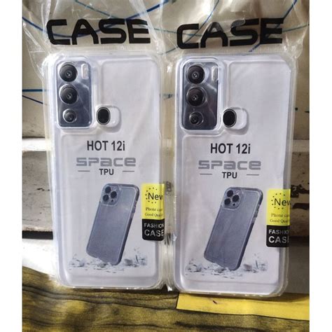 Jual Softcase Casing INFINIX HOT 12i Case Silikon Bening Transparan Pro