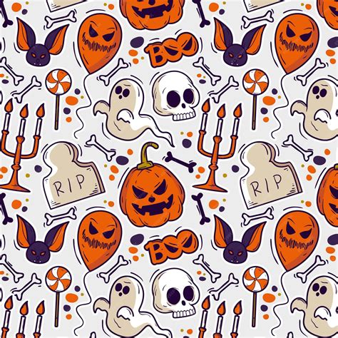 Halloween Pattern Wallpaper