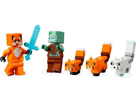 LEGO Minecraft 21178 Лисья хижина | playzone.com.ua