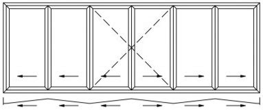 Skládací posuvné dveře Schüco ASS 80 FD WELL OKNA s r o