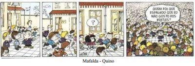 Quest O A Tirinha De Quino Acima Ilustra A Concep O De Fato Social