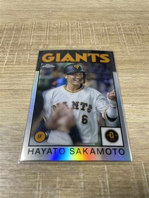 Topps Chrome NPB 2021 坂本勇人 巨人 インサート 1986 Topps Baseball 読売 reflector