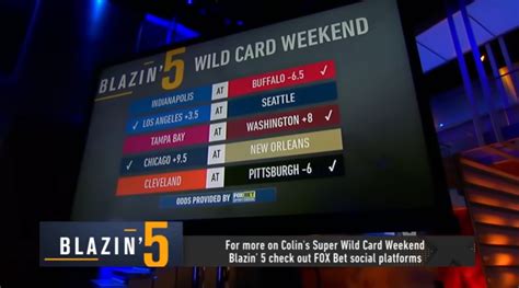 Blazing 5 Colin Cowherd Wild Card Nfl Picks 2020 On Fox Sports