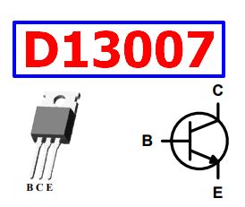 D13007 PDF Datasheet - STD13007, 400V, 8A, NPN Transistor