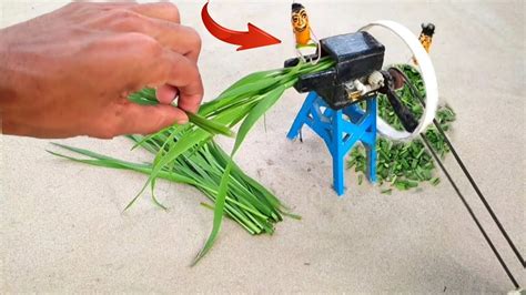 Diy Tractor Chaff Cutter Machine Science Project Minimakeryt Youtube