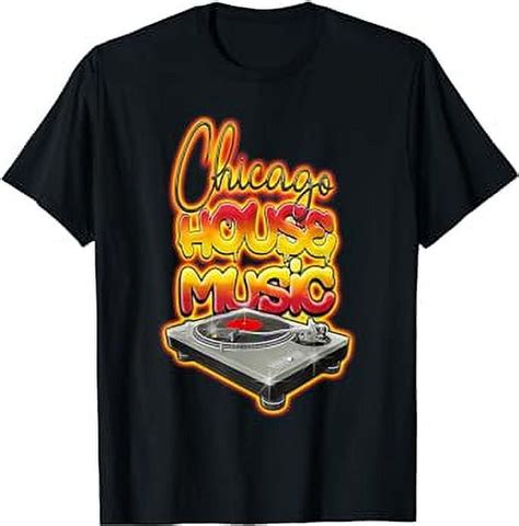 Chicago House Music Turntable Hot Graffiti Style T Shirt Walmart