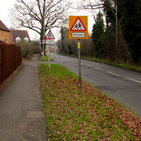 Warning Signs Facing School Lane © Jaggery Geograph Britain And