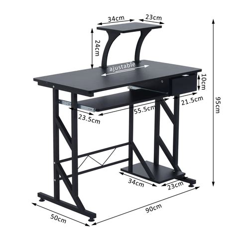 Mesa De Ordenador Arnold En Madera Color Negro Ofisillas Es