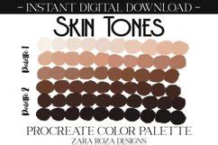 Skin Tones Nude Makeup Procreate Color Palette BUNDLE