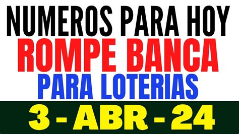 SUPER PALÉ Y TRIPLETA HOY MIERCOLES 3 DE ABRIL 2024 NÚMEROS QUE MÁS