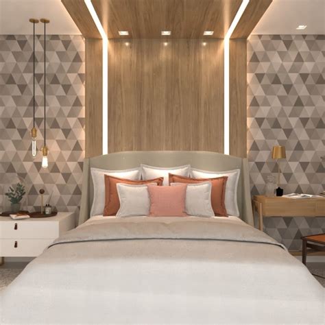 Papel De Parede Adesivo Tri Ngulos Nude